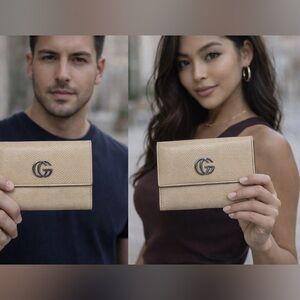 Gucci Marmont Exotic Lizard Leather wallet NWOT